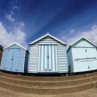 Buy canvas prints of Beach Huts by Julian Mitchell