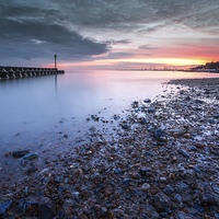Buy canvas prints of Sea Defences by Julian Mitchell