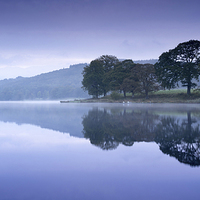 Buy canvas prints of Esthwaite Water by Julian Mitchell