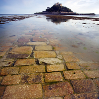 Buy canvas prints of St Michaels Mount by Julian Mitchell