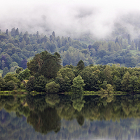 Buy canvas prints of Lake Refelections by Julian Mitchell