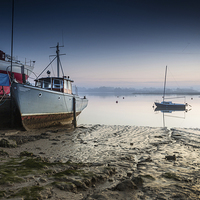 Buy canvas prints of On Muddy Shores by Julian Mitchell