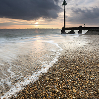 Buy canvas prints of Felixstowe Sunset by Julian Mitchell