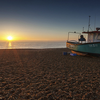 Buy canvas prints of Aldeburgh Sunrise by Julian Mitchell