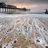 Buy canvas prints of Southwold Dawn by Julian Mitchell