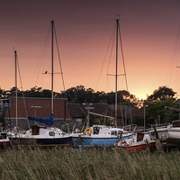 Buy canvas prints of  Boat Yard by Julian Mitchell