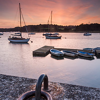 Buy canvas prints of Sunrise on the river Deben by Julian Mitchell