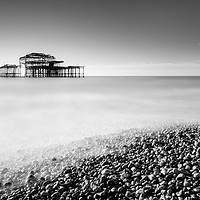 Buy canvas prints of West Pier Brighton by Julian Mitchell