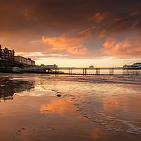 Buy canvas prints of Cromer sunset by Julian Mitchell