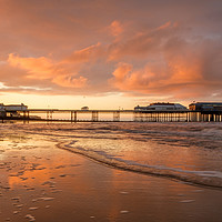 Buy canvas prints of Cromer sunset by Julian Mitchell