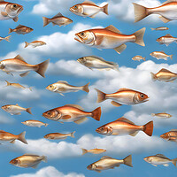 Buy canvas prints of Raining Fish by Matthew Lacey