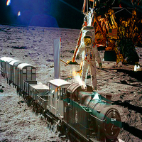 Buy canvas prints of Moon Express by Matthew Lacey