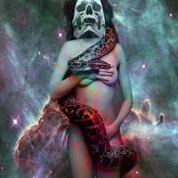 Buy canvas prints of Cosmic Snake Dance by Matthew Lacey