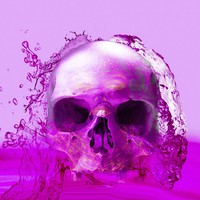 Buy canvas prints of Purple Skull in Water by Matthew Lacey