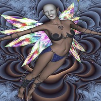 Buy canvas prints of  Mad Pixie by Matthew Lacey