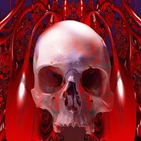 Buy canvas prints of   Skull Transfusion by Matthew Lacey