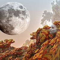 Buy canvas prints of Moon Journey by Matthew Lacey