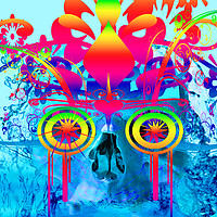 Buy canvas prints of Psychedelic Skull by Matthew Lacey