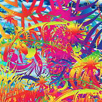 Buy canvas prints of Abstract Magical Garden by Matthew Lacey