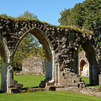 Buy canvas prints of Hailes Abbey ruins. by Jason Williams