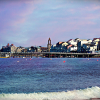 Buy canvas prints of  Beautiful Swanage. by Jason Williams