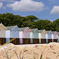 Buy canvas prints of  Beautiful Beach Huts  (Full Size) by Jason Williams