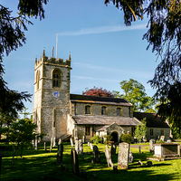 Buy canvas prints of  St Michael, Cropthorne by Jason Williams