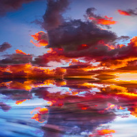 Buy canvas prints of Abstract Sunset by Jason Williams