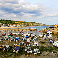 Buy canvas prints of The Cobb, Harbour by Jason Williams