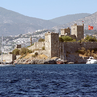 Buy canvas prints of Bodrum Castle, Turkey by Geoffrey Higges