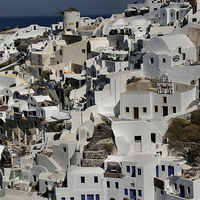 Buy canvas prints of Oia, Santorini, Greece by Geoffrey Higges