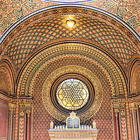 Buy canvas prints of Jewish Synagogue, Prague, Czech Republic by Geoffrey Higges