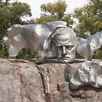 Buy canvas prints of Sibelius Sculpture, Helsinki, Finland by Geoffrey Higges