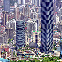 Buy canvas prints of White Magnolia Plaza, Shanghai, China by Geoffrey Higges