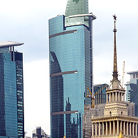 Buy canvas prints of Shanghai Plaza 66 Shopping Complex, China by Geoffrey Higges
