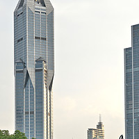 Buy canvas prints of Shanghai Tallest Buildings by Geoffrey Higges