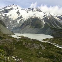 Buy canvas prints of Mount Cook in New Zealand by Sandra Broenimann
