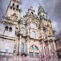 Buy canvas prints of Santiago de Compostela by Sandra Broenimann