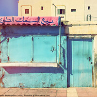 Buy canvas prints of Shop front in Morocco by Sandra Broenimann