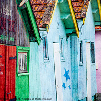 Buy canvas prints of Colourful houses by Sandra Broenimann