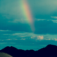 Buy canvas prints of Rainbow mountains by Sandra Broenimann