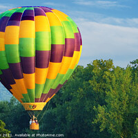 Buy canvas prints of  Hot Air Balloon Landing by Deanne Flouton
