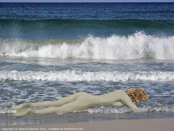 Surreal Beach Sculpture  Picture Board by Deanne Flouton