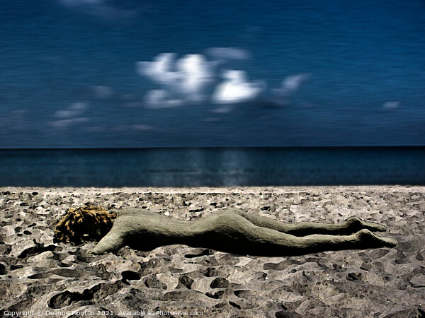 Surreal Beach Sculpture Masterpiece Picture Board by Deanne Flouton