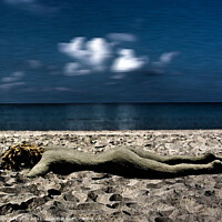 Buy canvas prints of Surreal Beach Sculpture Masterpiece by Deanne Flouton