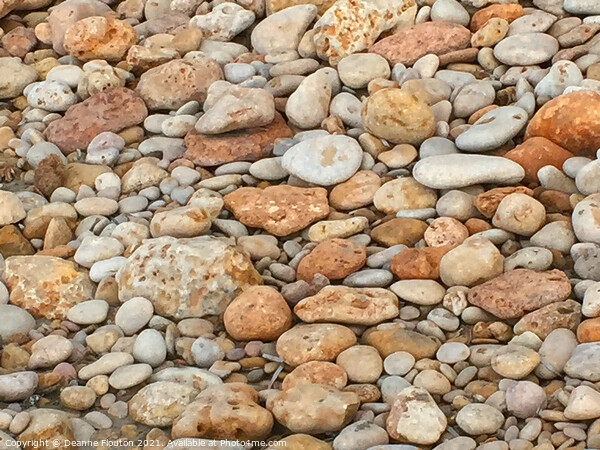 Natures Mosaic Beach Pebbles Menorca Picture Board by Deanne Flouton