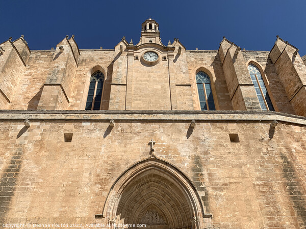  Medieval Cathedral in Ciutadella Menorca Picture Board by Deanne Flouton