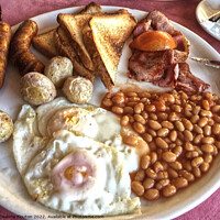 Buy canvas prints of The Ultimate Full English Breakfast by Deanne Flouton