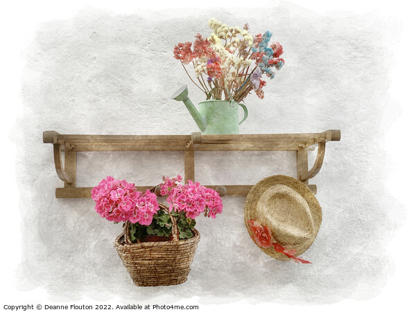 Charming Mediterranean Flower Display Picture Board by Deanne Flouton
