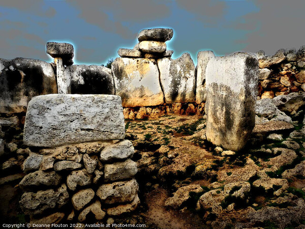 Menorcas Mysterious Prehistoric Stones Picture Board by Deanne Flouton